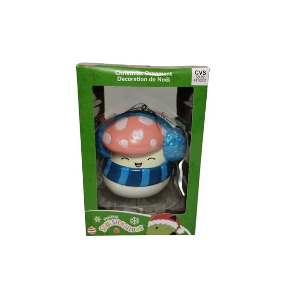 Squishmallows Malcolm Mushroom 3 in Christmas Tree Holiday Ornament Kurt Adler - Picture 2 of 8